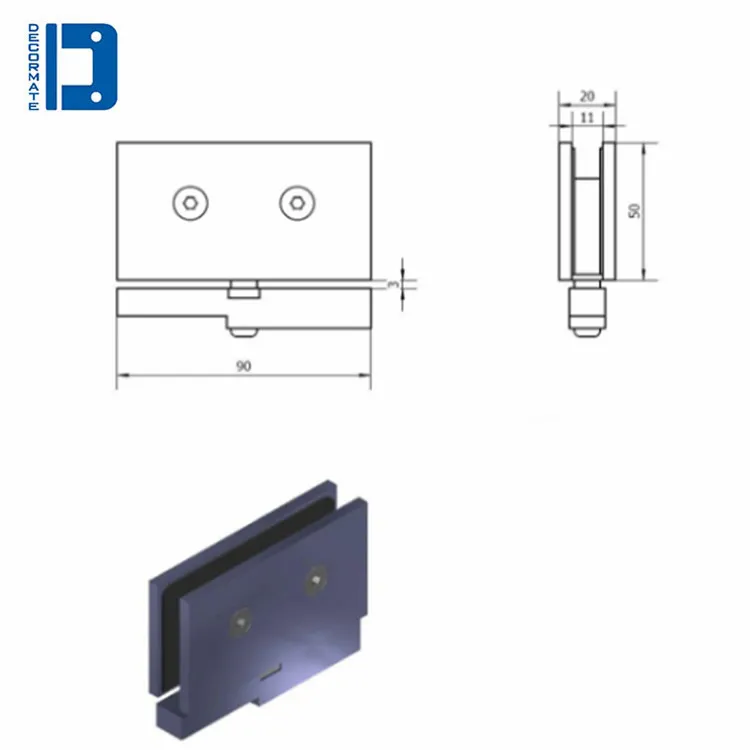 Hardware manufacturer heavy duty frameless stainless steel framed concealed pivot glass shower door hinge