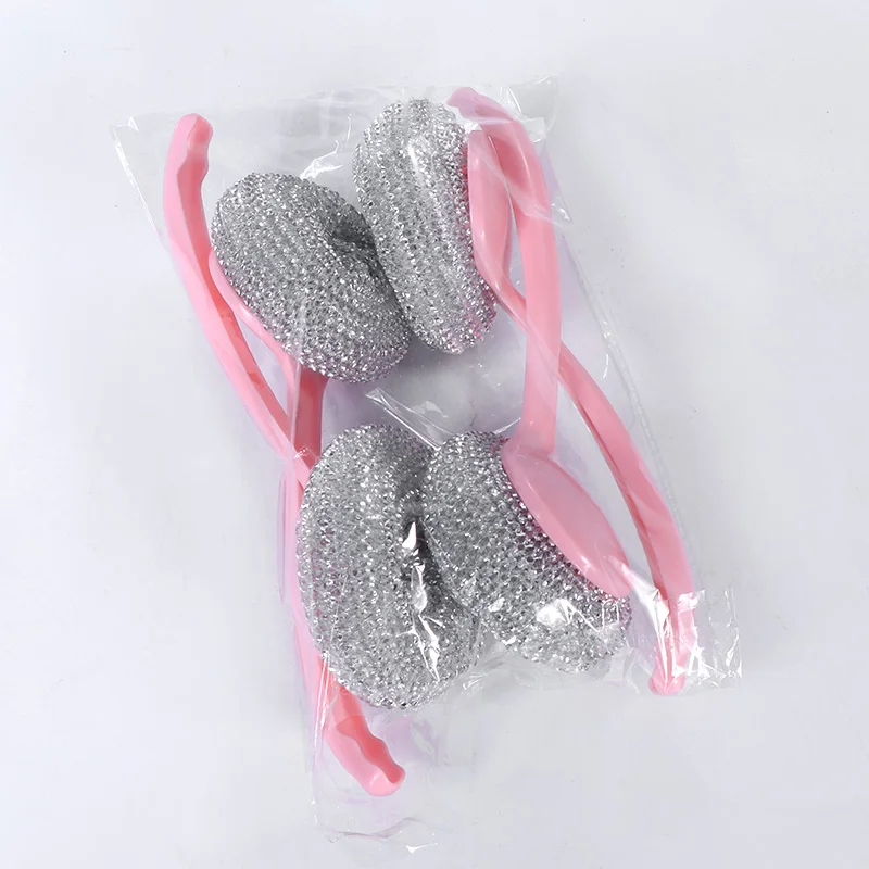 PET new type scrubber mesh scourer cleaning ball
