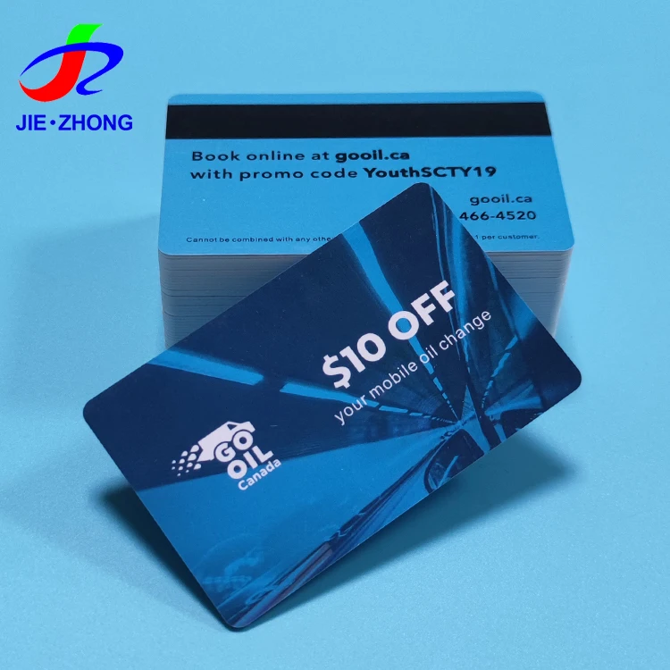 Full Color CMYK Printing Custom PVC Plastic Ticket Voucher Card