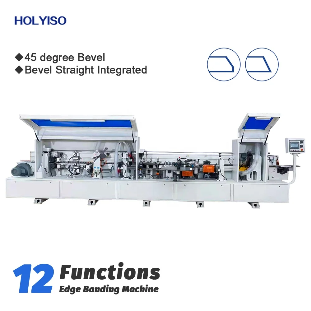 KIE-610B 45 Degree Bevel Straight edge banding machine with side grooving function