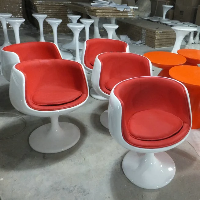 DKY006 Fiberglass home furniture half cup shaped chair banquet comfortable armchair luxury chair