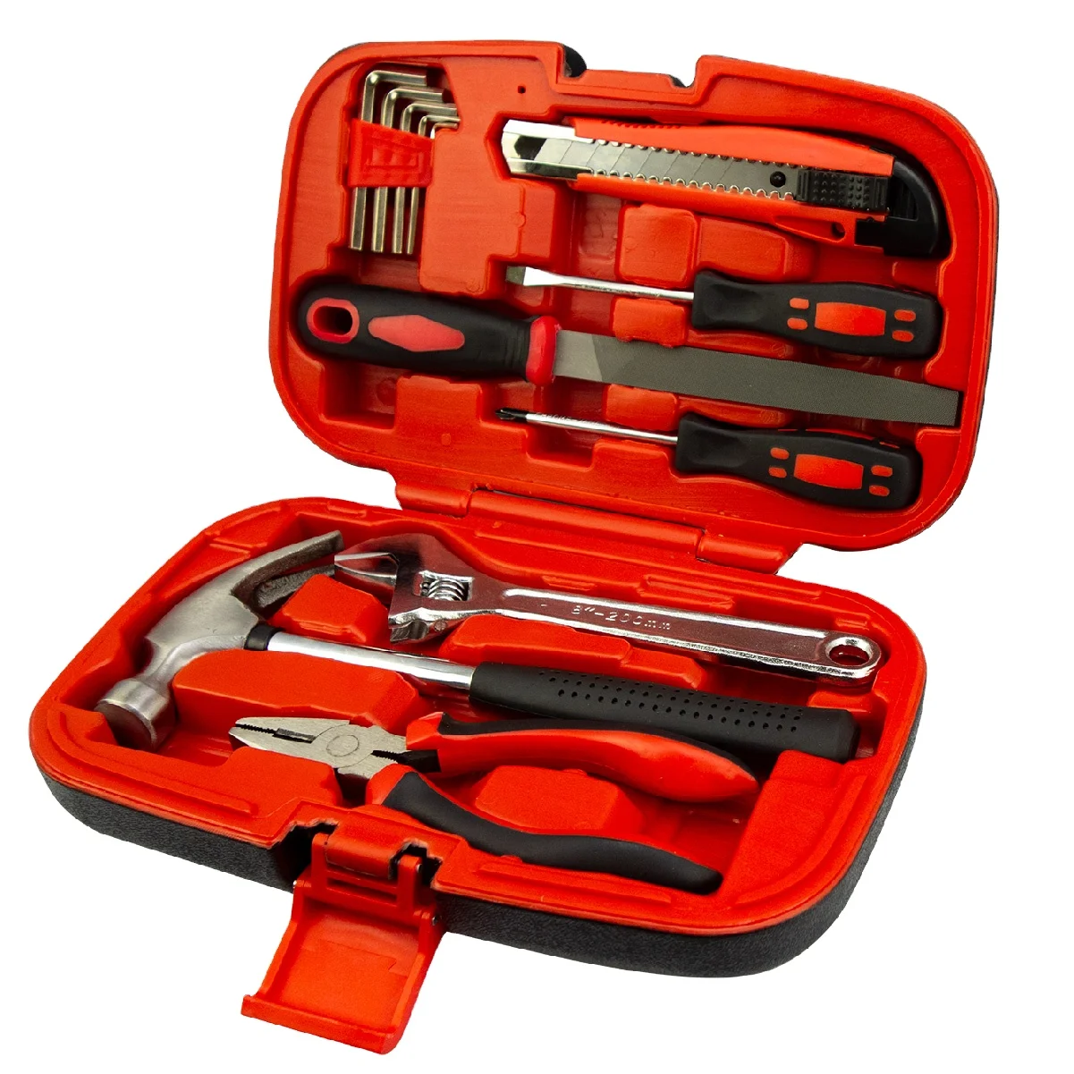Набор инструментов для домашнего ремонта, набор из 12 предметов в футляре для хранения