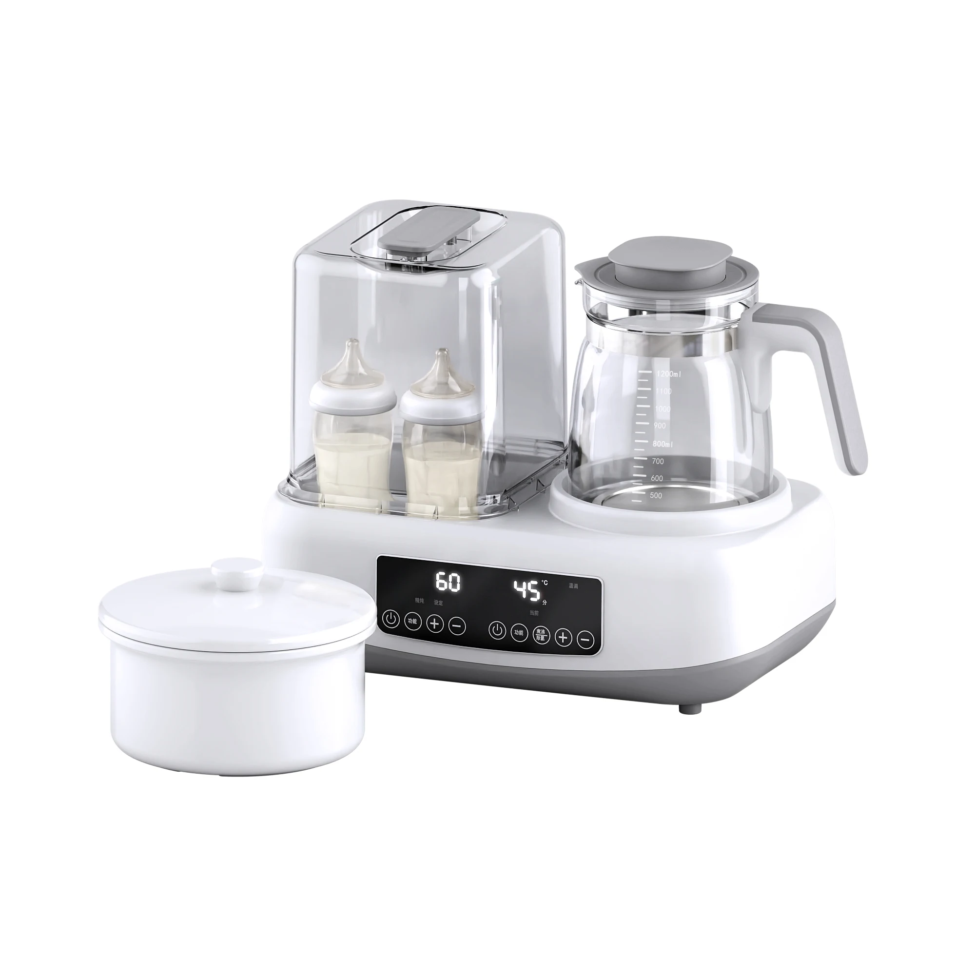 Automatic adjustment Digital display steam sterilizer baby bottle milk warmer
