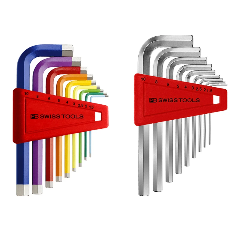 PB Swiss Tools Ball End Allen Wrench and Copper Mirror Matte L-type Wrench Set With Hard Ball End