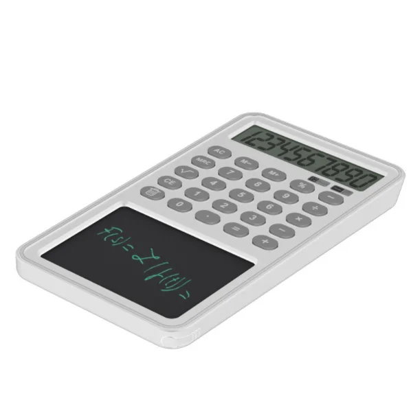 12 digit LCD Display Memo Pad Notepad Calculator With Writing Tablet