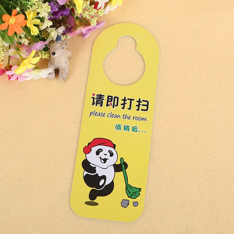 Custom Disposable Plastic Pvc Door Hanger,Wholesale Hotel Do Not Disturb Door Hanger