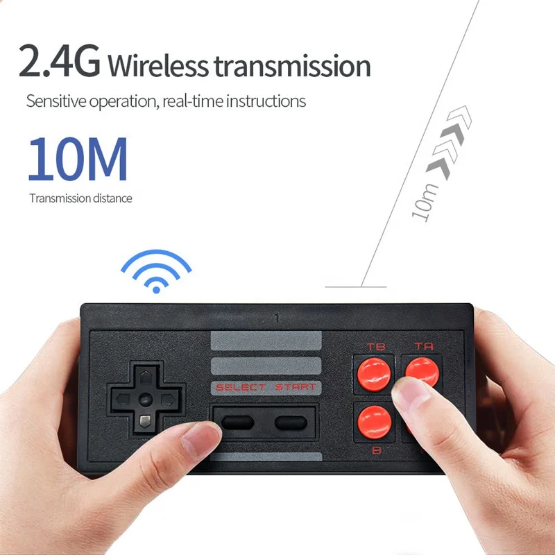 HDTV Retro Video Out 818 TV Game Stick 4k Video Game Handheld Console with 2 Wireless 2.4G Dual Player Joystick