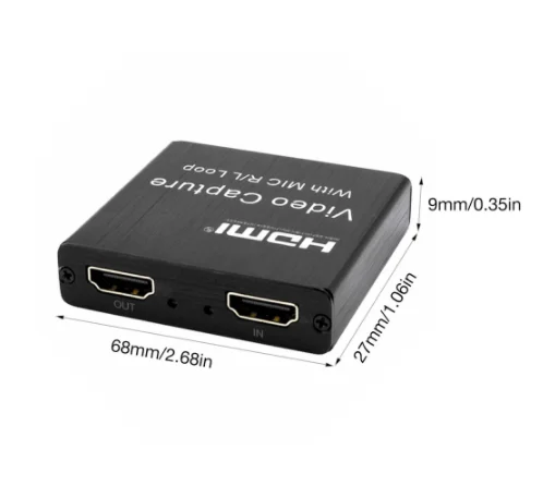 HD 1080P 4K HDMI Карта видеозахвата HDMI к USB 2,0 видеозапись настольная игра Запись прямая трансляция Широкая совместимость (1600179522777)