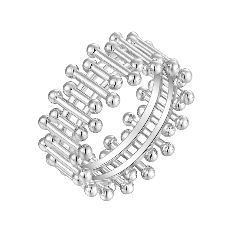 Designers Jewelry 925 Sterling Silver Ring Design Antique Real Sterling Silver Simple Trendy Daily Wedding Bands or Rings