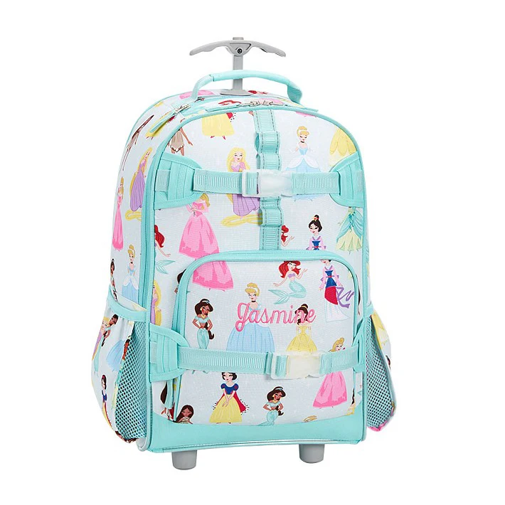 heavy duty trolley rolling cartoon cute kids back to school luggage case teens kids trolley luggage school bag for girls & boys