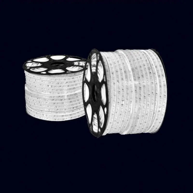 110V 220V High Power SMD 5050 Flexible LED Flat Strip Rope Light Waterproof 100M Reel