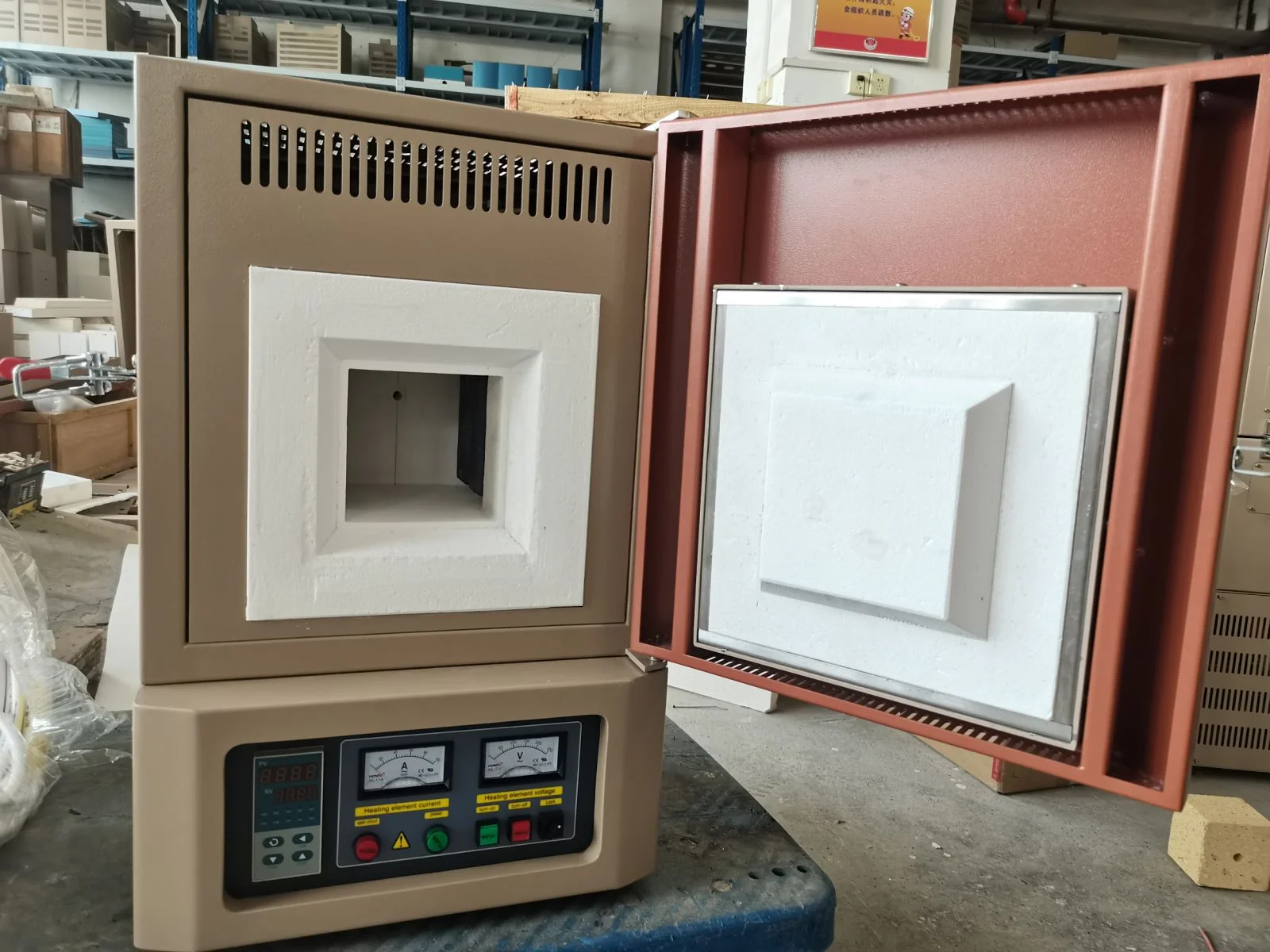 low surface temperature 1400 C Compact Mini oven Furnace Ceramic muffle Furnaces