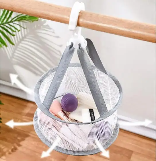 Hanging Mesh Drying Rack Basket Great for Makeup Tools Cleaning Cosmetic Brushes Sponges Dryer Holder Organizer without Cover