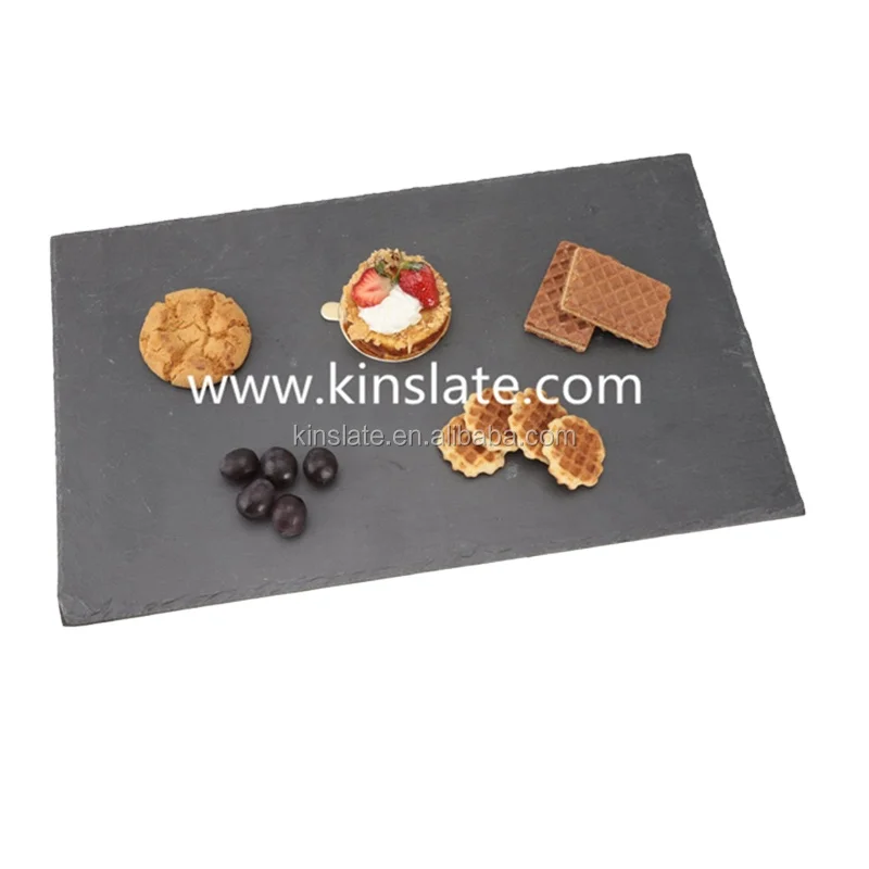 Houseware retangular natural slate stone cheese board