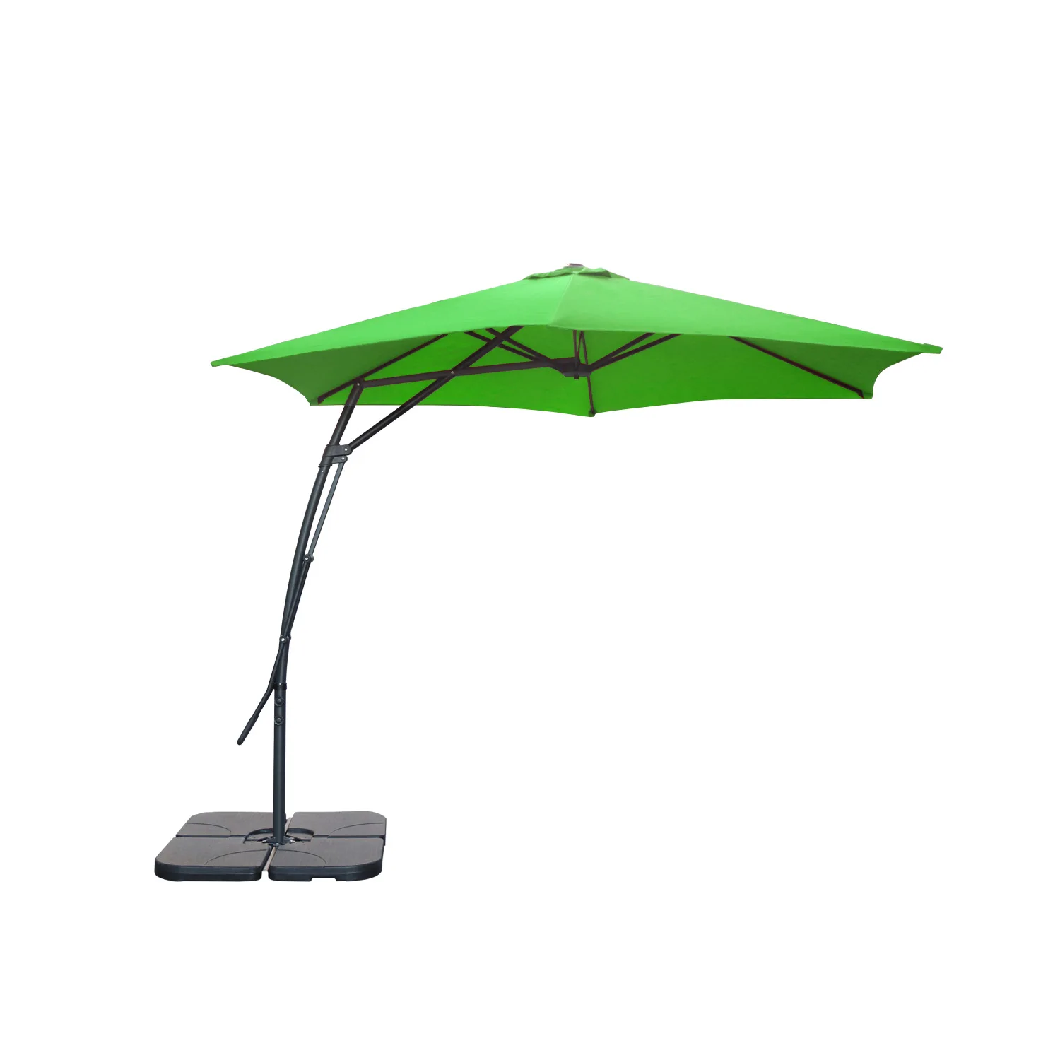Outdoor Roman Garden Umbrella Adjustable Patio Cafe Sun Shade Ultimate Wrench Beach Outdoor Furniture Aluminum Frame Iron Pole