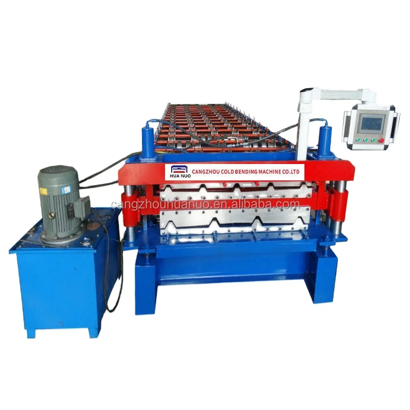 Dobladora de calaminas tr4 tr5 double roll forming machine