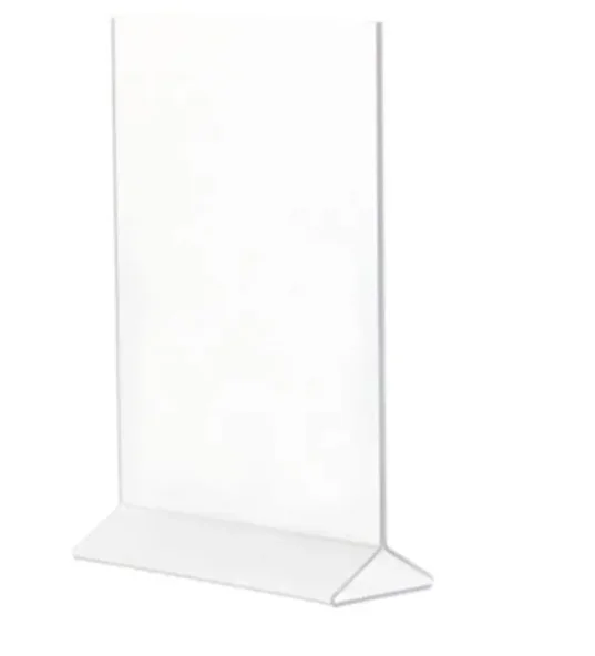 A5/A4 Desktop Clear Acrylic Brochure Display Stand Holder Custom Acrylic Holder For Business Card Menu Magazines