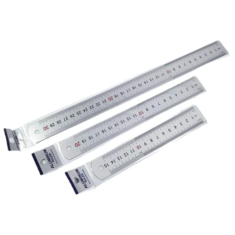 Customized high quality  Aluminum straight metal ruler with different sizes