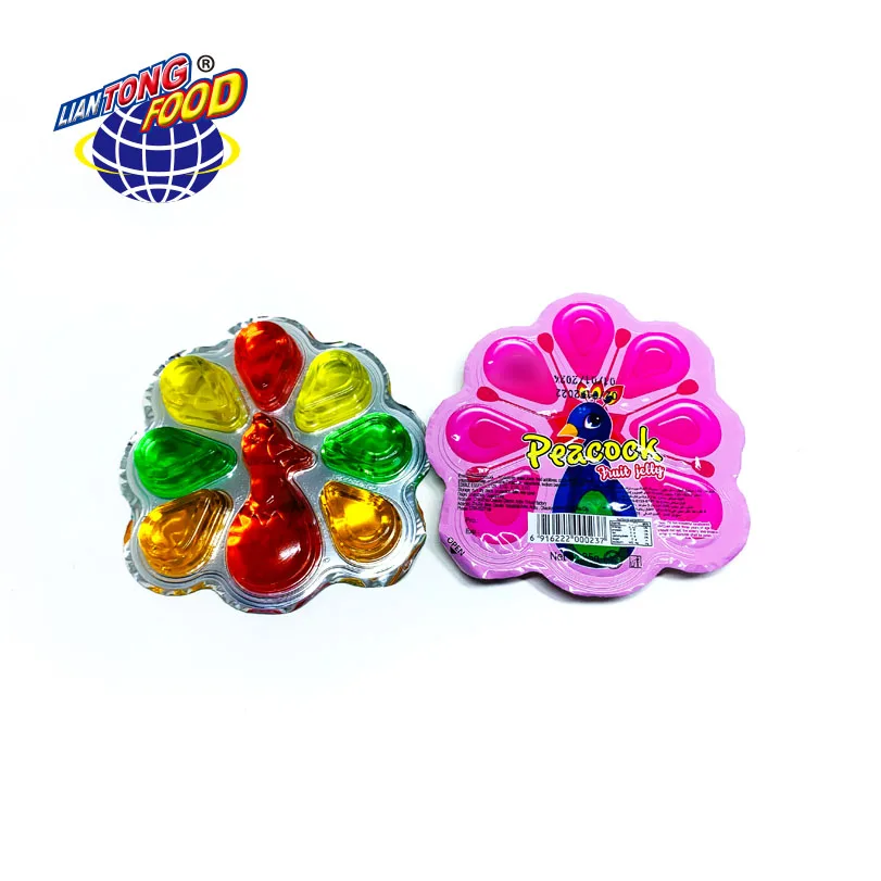 35g New shape peacock fruit jelly fruit flavor jelly