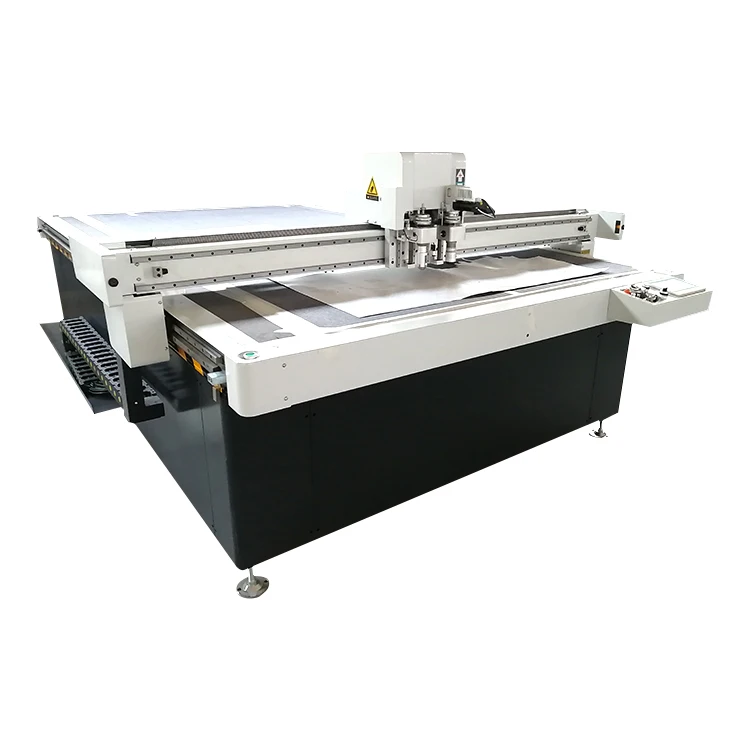 carbon box making cardboard digital cutting plotter table vibrating knife cutter flatbed creasing and cutting machine