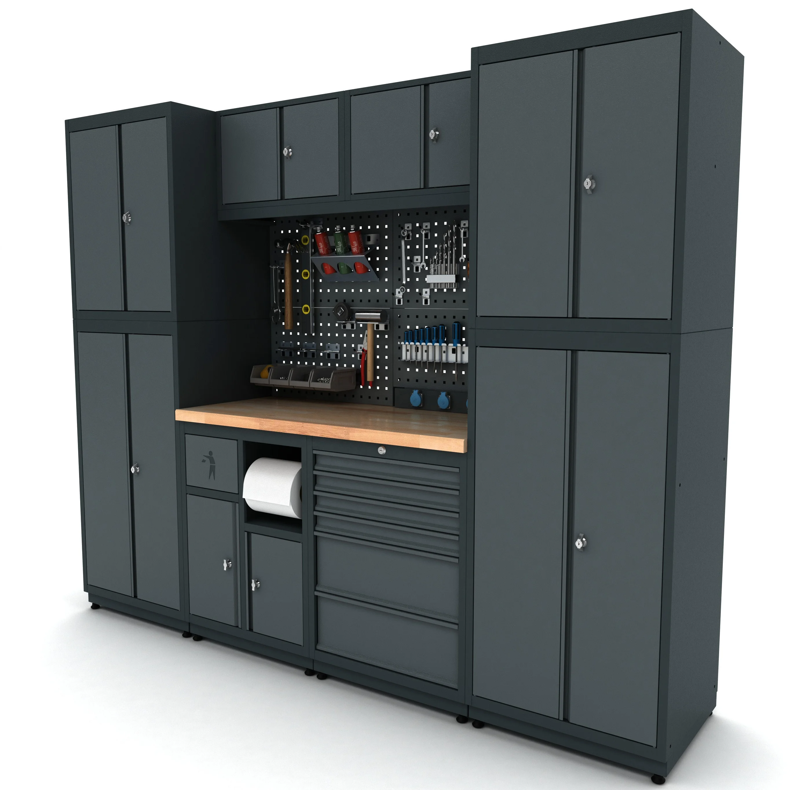 Modular Tool Cabinet System for Mechanic Garages