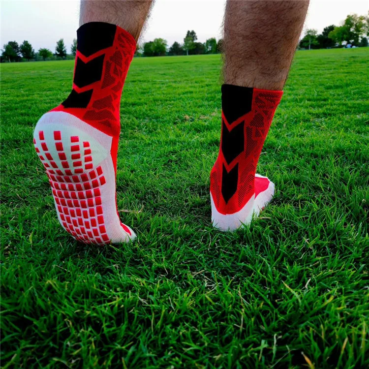 Football Training Anti-Slip Socks soccer Shin Professional Custom Logo Crew Grip Soccer Socks Wholesale