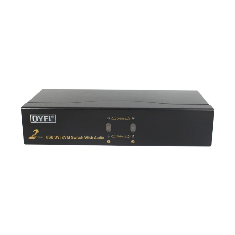Best price 2 ports DVI  KVM Series  DVI  Box manual Series 2 output to 1 input DVI video Series
