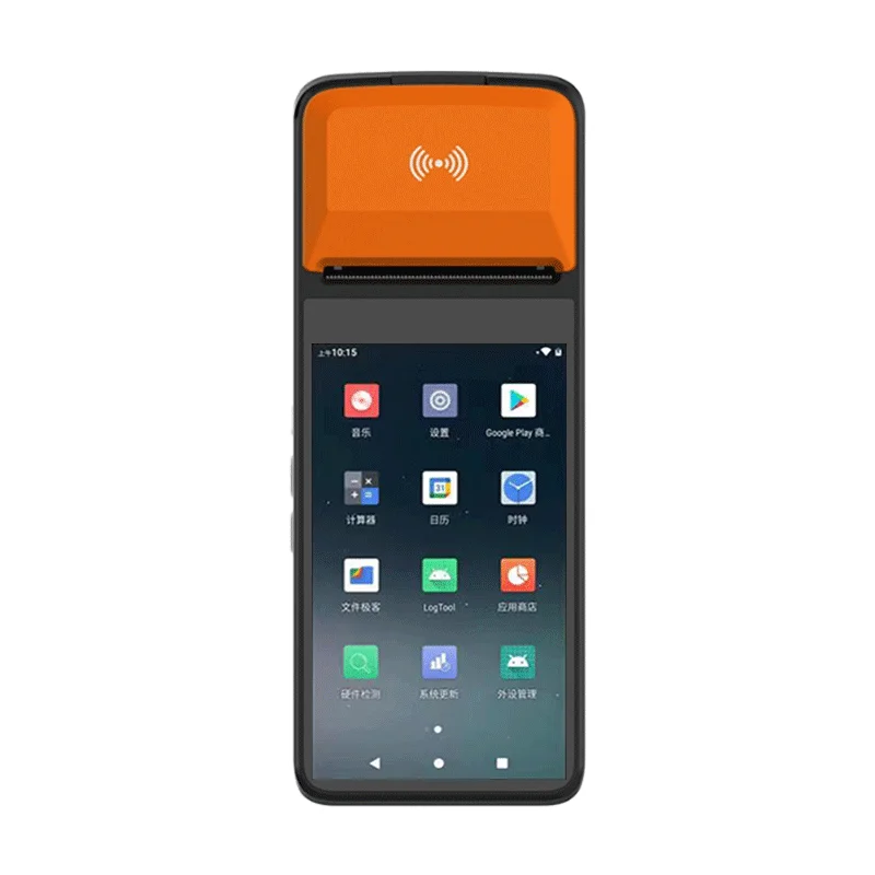 Умная портативная машина мобильный pos сканер QR-кода Android сенсорный экран POS-терминал с принтером
