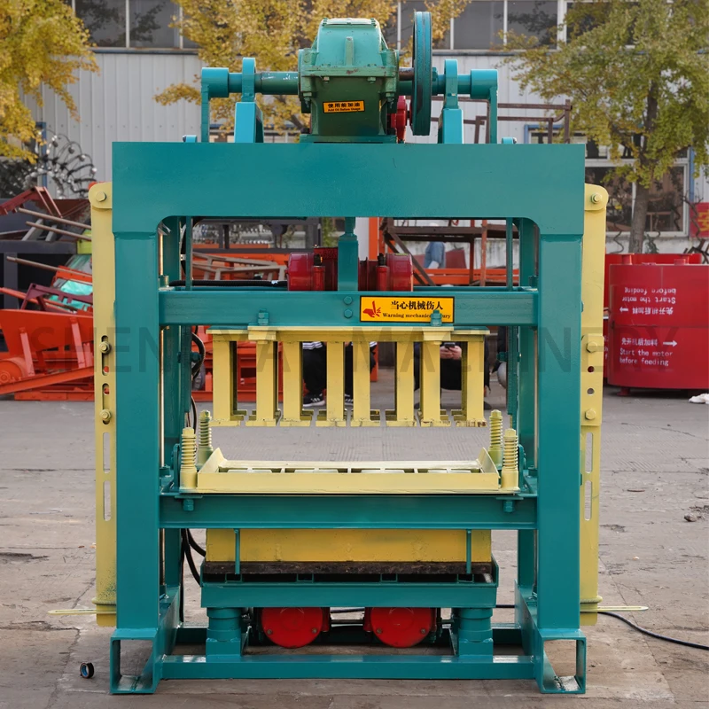 qtj4-40 hydraulic cement block machine clay brick stacker brick machine making automatic