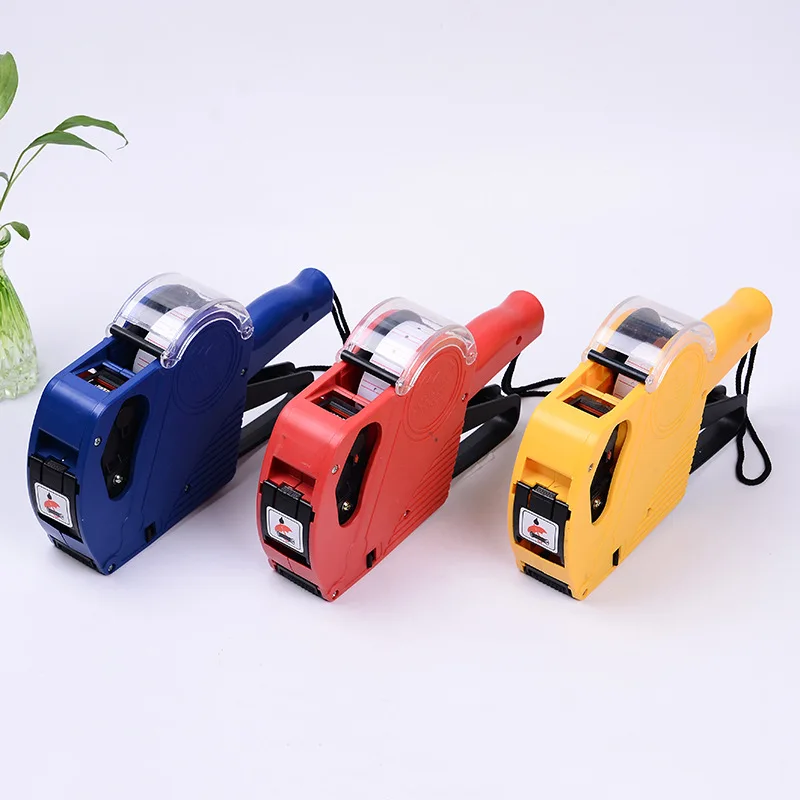 top sale easy to use portable retail shop use 1 line 8 digital  price label printer gun