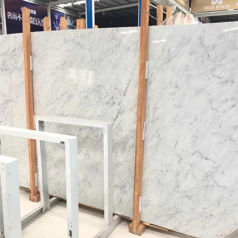 Grey Factory Direct Price Cut to Size Marble Marble Slabs Natural Carrara White Marble