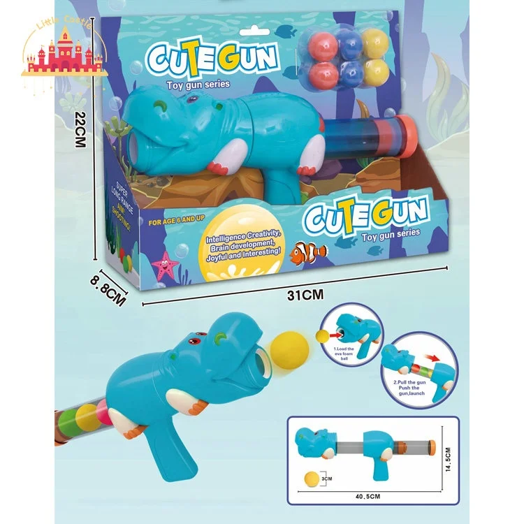 2023 Cartoon Ball Bullet Gun Toy Animal Air Powered Shooting Gun Toy For Kids SL01A040