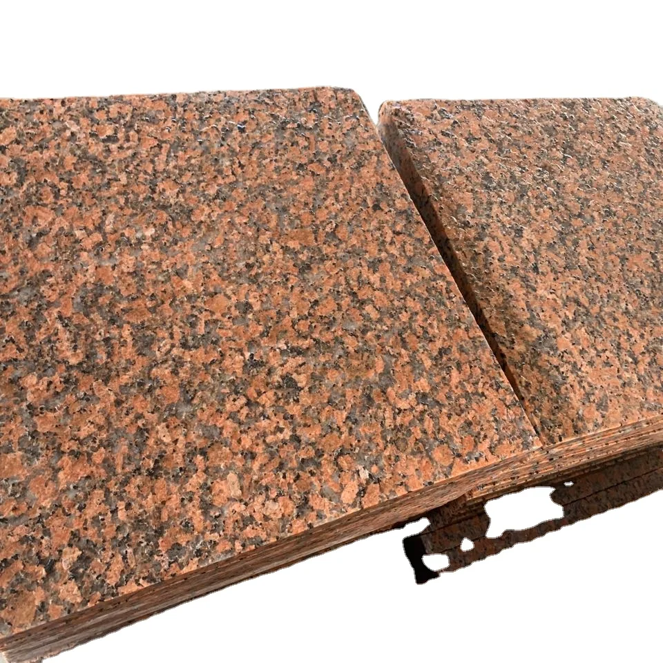 Дешевый китайский кленовый красный гранит G562 полированная и пылающая напольная облицовочная плитка