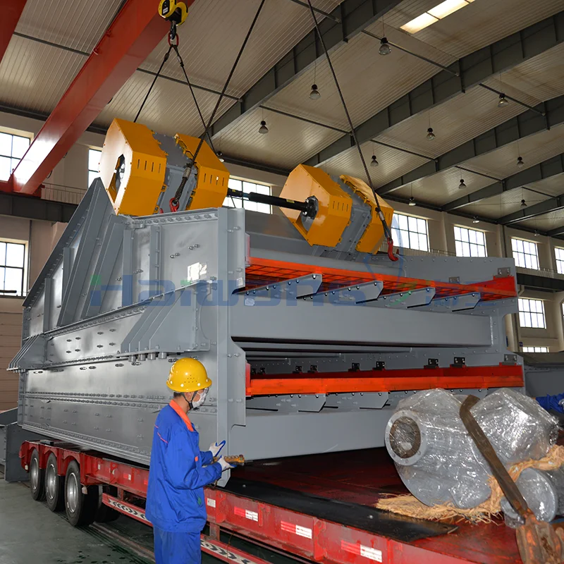 Haiwang scalping screen linear vibrating screen vibratory screener sifter machine machine sand screening plant