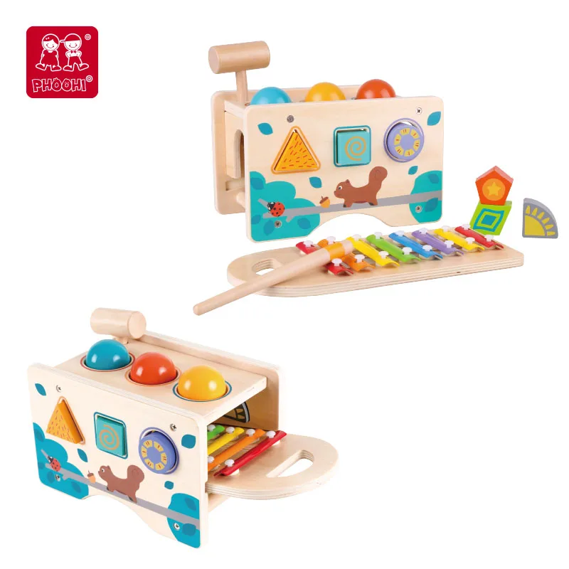 3 in 1 Educational toys wooden sorting game and musical toys for music learning
