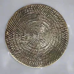 table decorative13inch plastic gold charger plate