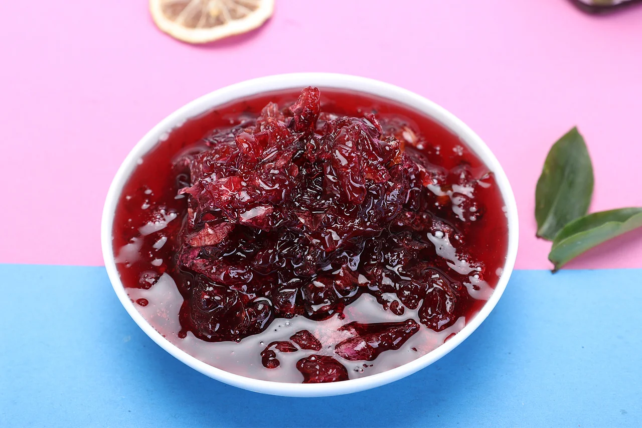 Premium Quality Pure Double Rose Flower Jam /Sauce Making Fruit Tea Bubble Milk Tea And Bakery