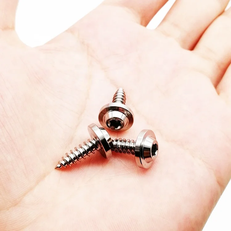 Torx Self Tapping Screw M5*15 Titanium 4.51g/cm3 Inch,metric Polishing ISO9001:2015 CN;SHA 100 GR5 Titanium,tianium Alloy
