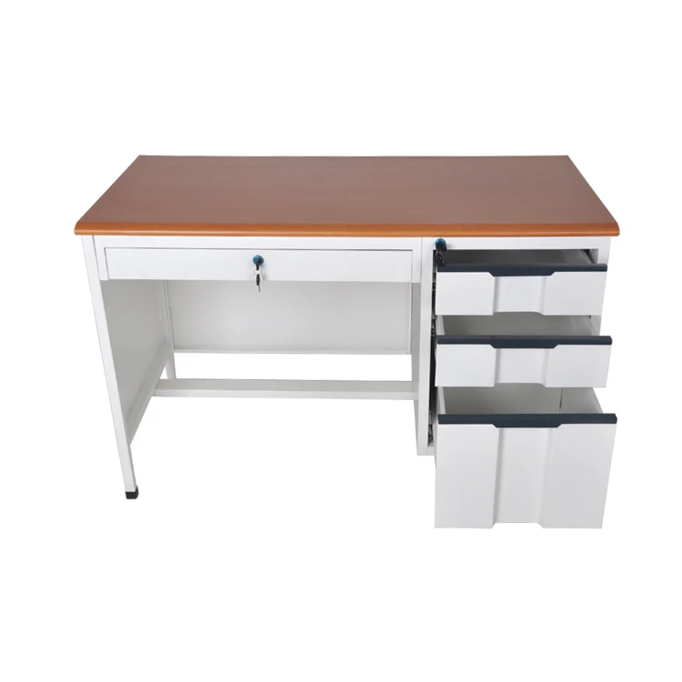 Hot sale High-quality open corporate office desk with 3 drawers  on the right