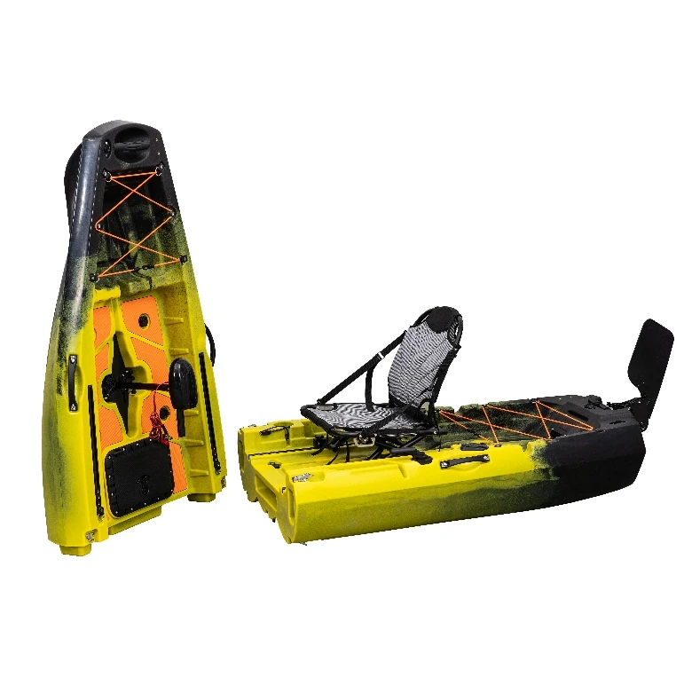 Tri-Power 10FT Roto Molded Electric Inflatable Kayak PVC HDPE Hull Canoe High-Density Paddle Single Person Water Sports Rowing
