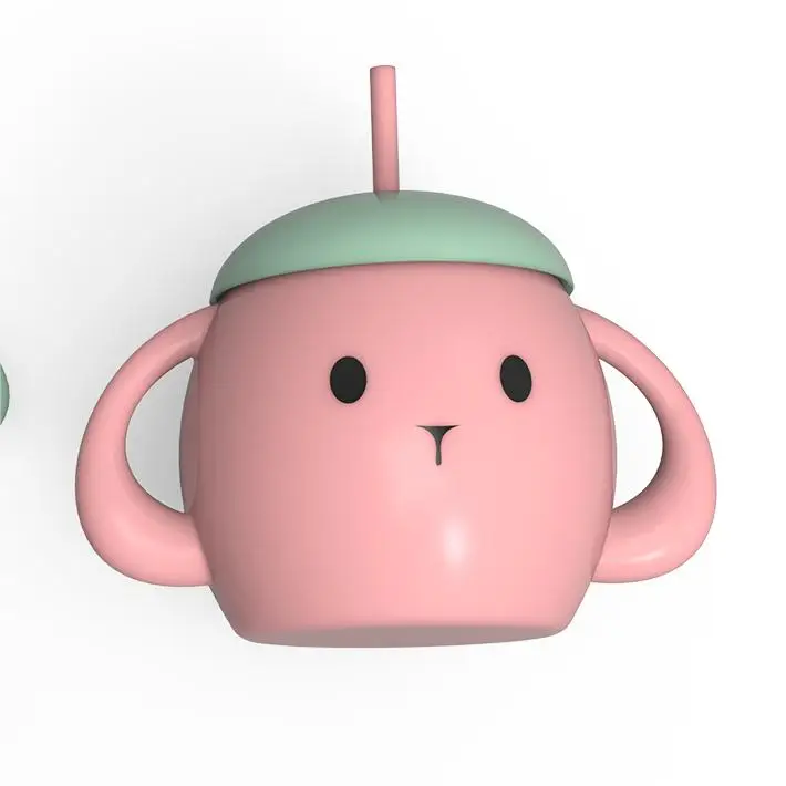 MHC Puppy Silicone Sippy Cups Custom Logo Soft Factory Wholesale Hot New Baby Feeding Utensils Essentials On The Go Baby Cup