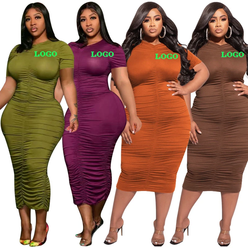 22217 новый дизайн; Сезон лето; Большие размеры женские платья сексуальные для Плиссированные платье размера плюс жира дамы женская одежда