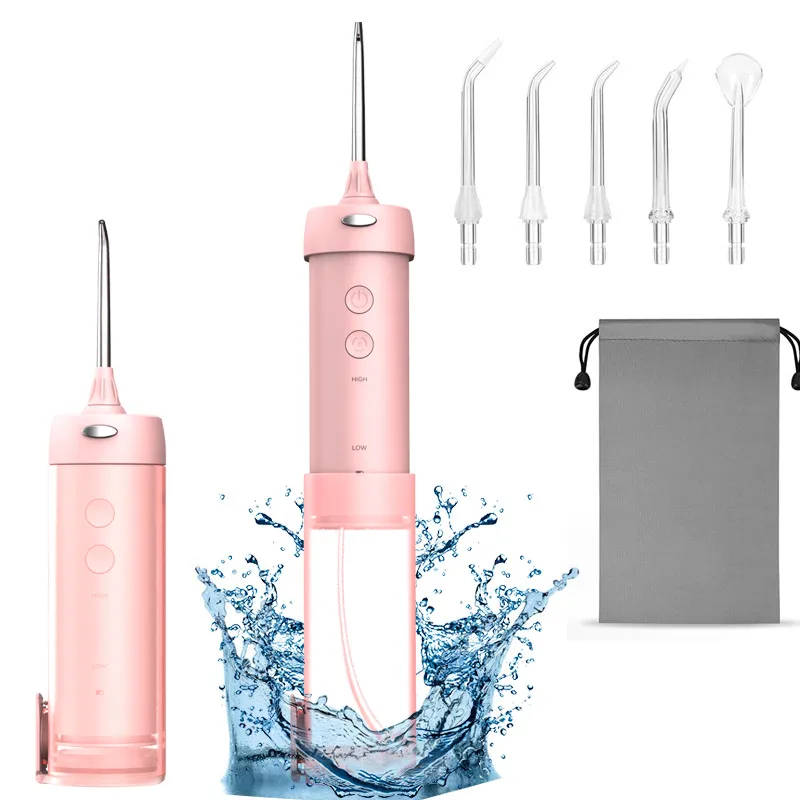 2021 New 5 Mode Dental Oral Irrigator Cordless Water Flosser with 200ml Factory Supply rechargeable design china factories