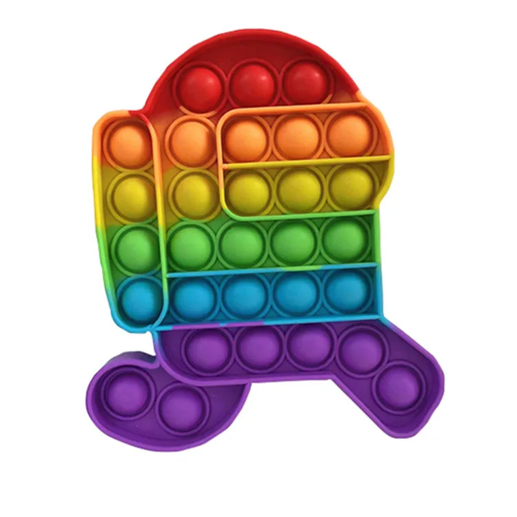 BSBH Factory Price Push Pop Bubble Fidget Sensory Toy For Kids Adults Anxiety Stress Relief Safety Silicone Holiday Gift  Toys