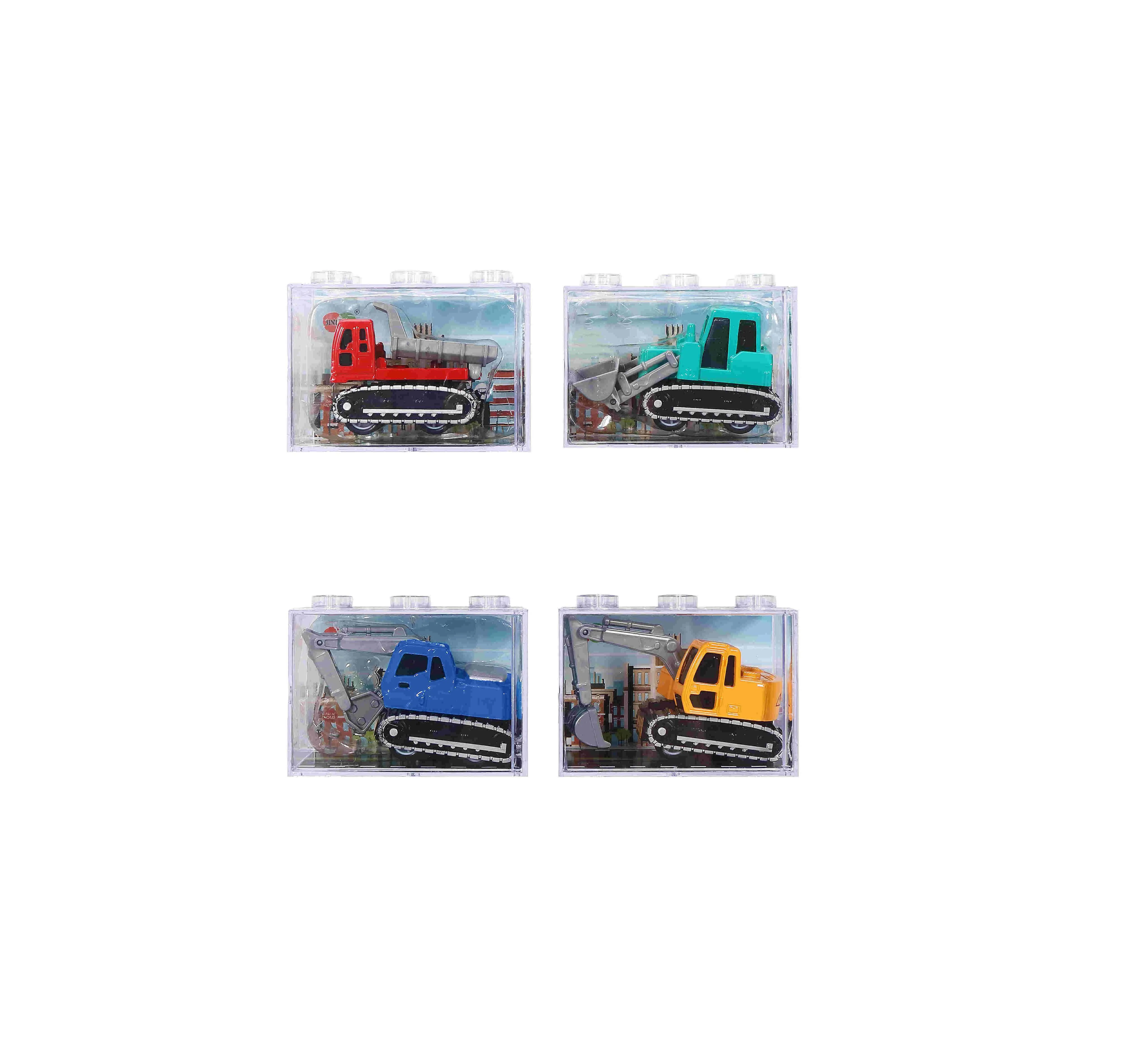 Hot 1:64 Small Alloy Car Free wheel Metal Vehicle Alloy Plastic Car  With Plastic Box
