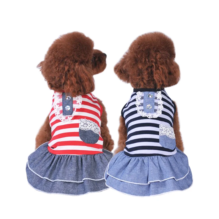 Wholesale High Quality Cheap Fashion Clothing  Pet Clothes Dog Wear Clothes Pup Crew  Summer Clothes For Medium Dogs