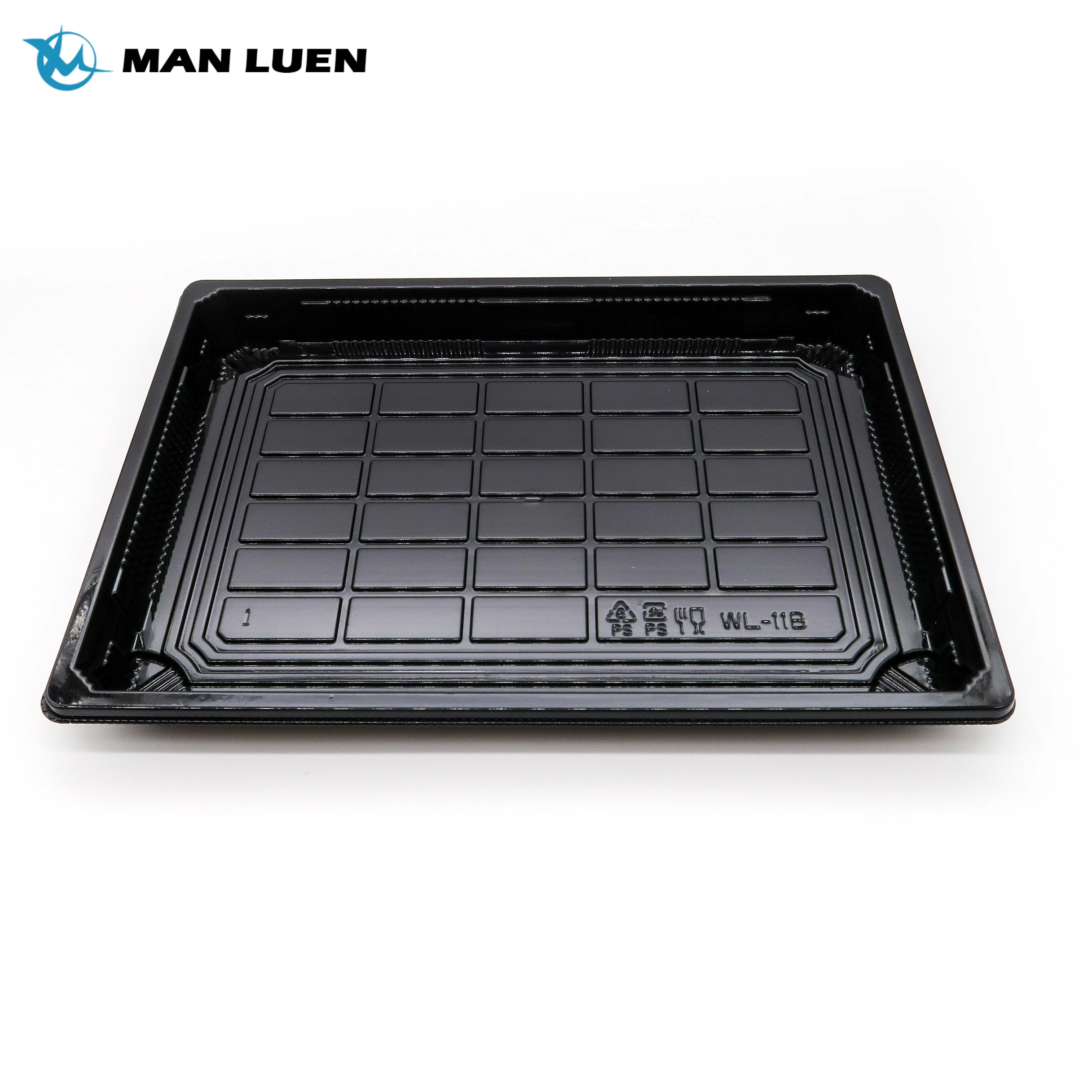 Accepted OEM Wholesale  Plastic Food Packaging Box Printing  TO Go Sushi Tray