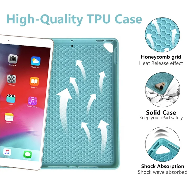 10.2 Case Tablet Keyboard Universal Covers For iPad Back Cover 10.2 Inch Shockproof Full Body Protective Light Weight