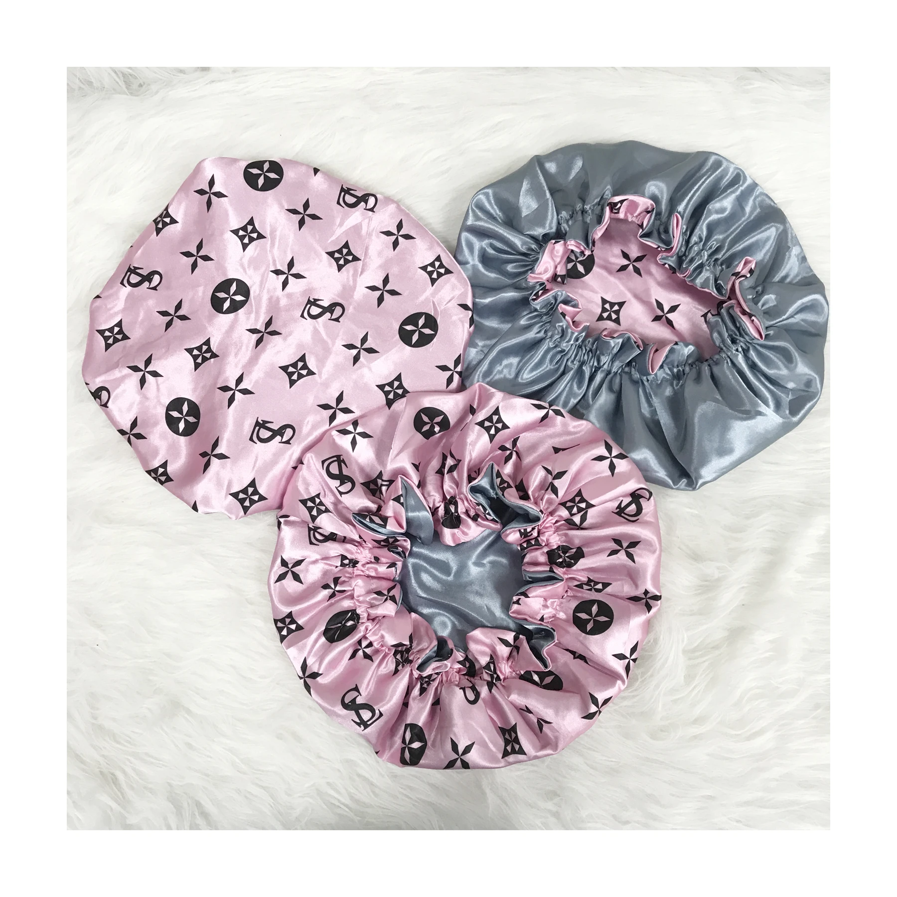 mommy and me satin silk hair sleep bonnet sets designer headbands and bonnets