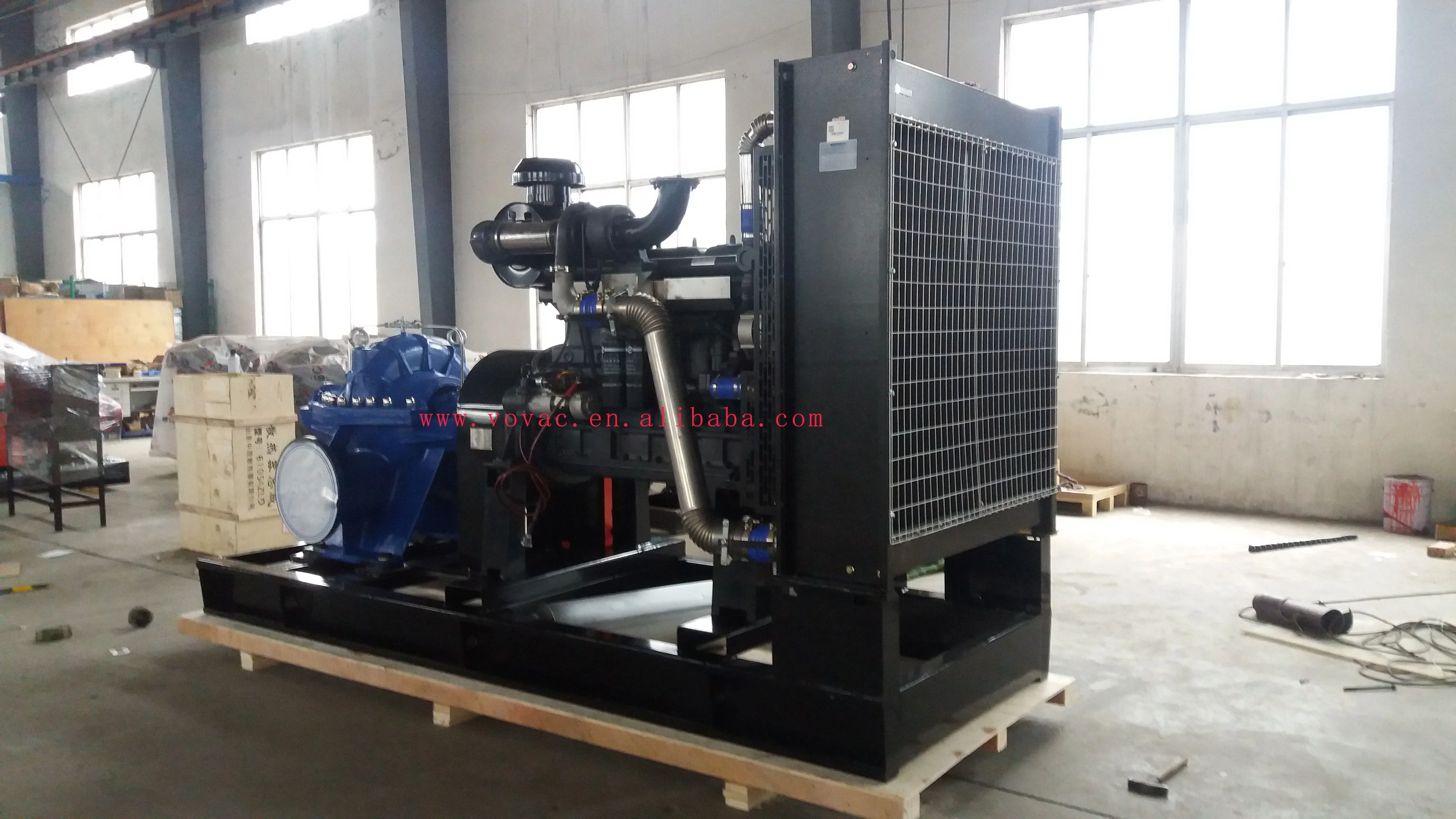 Factory sales  12 inch 14 inch high flow and high efficiency double suction fixed or mobile diesel engine centrifugal water pump